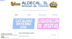 Desktop Screenshot of aldecal.es